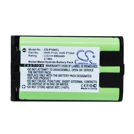 Bsc Preferred GE TL26411 TL86411 TL96411 Cordless Phone Replacement Battery CS-P104CL.1